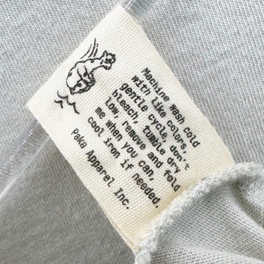 PAKA Organic Pima Cotton & Alpaca Crew Neck Tee • Large • bone beige - Picture 7 of 8